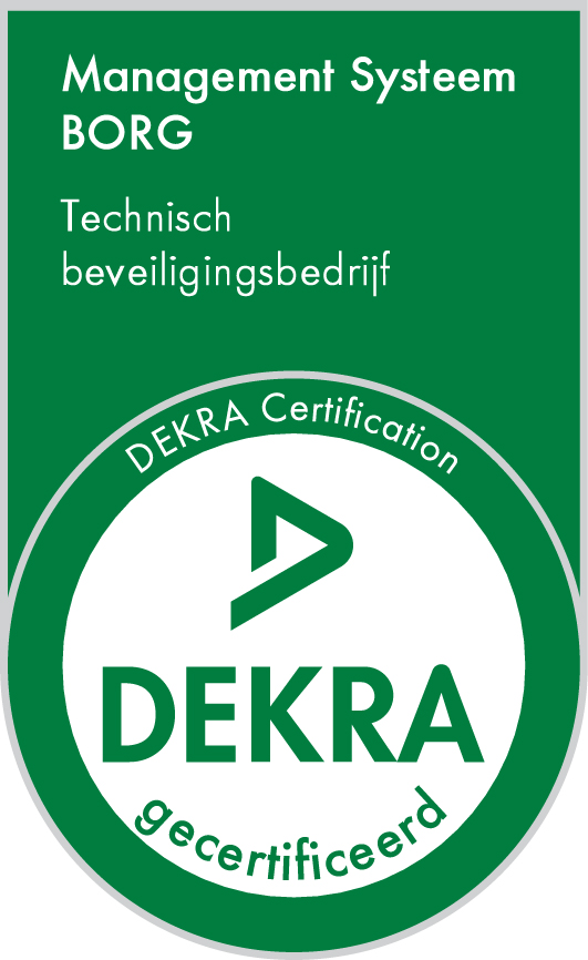 Management Systeem BORG Technisch Beveiligingsbedrijf DEKRA gecertificeerd